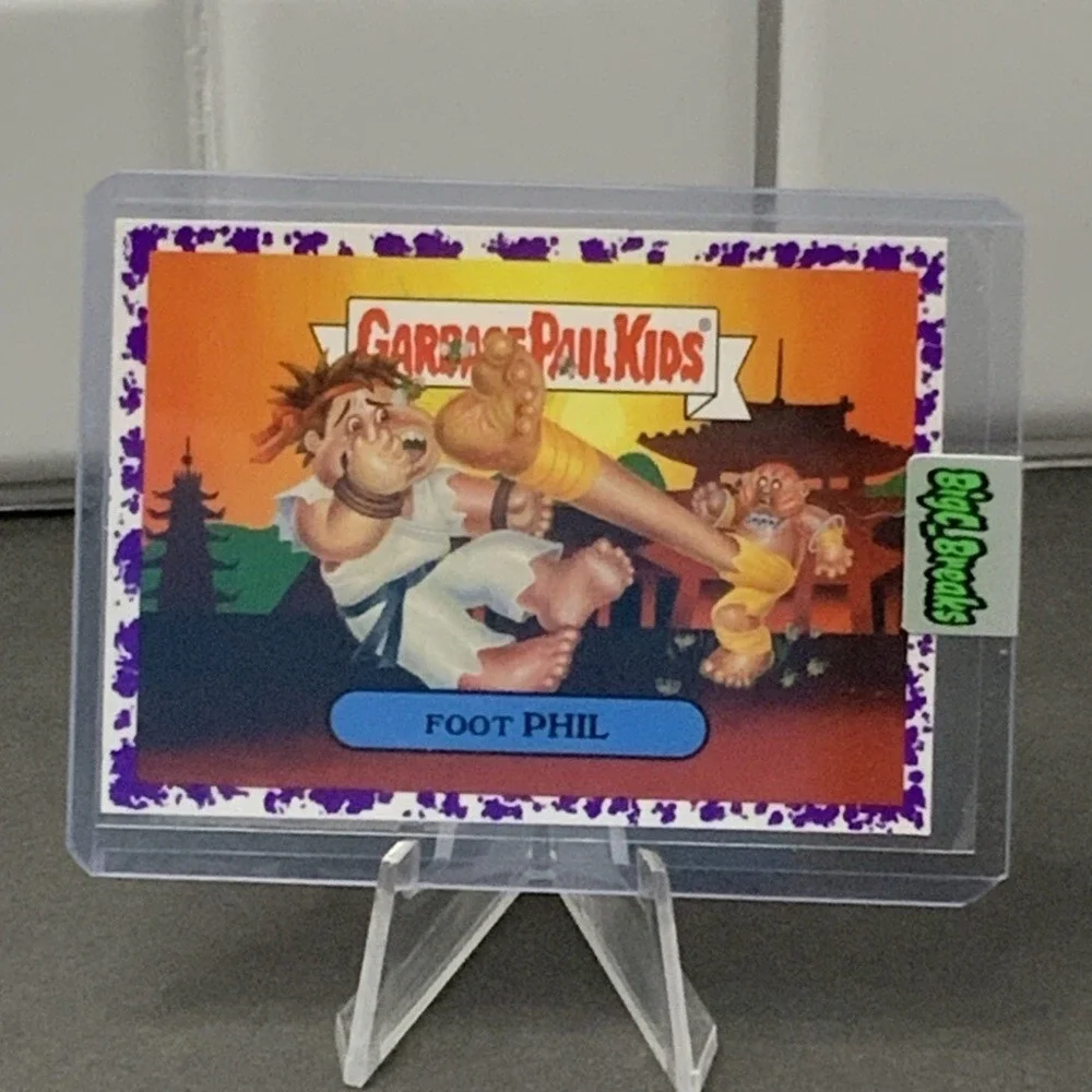 GARBAGE PAIL KIDS Pete‎ Fighter WE HATE THE 90s GPK PURPLE JELLY Street Fighter